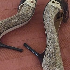 Beautiful cork heels from Beverly Feldman.